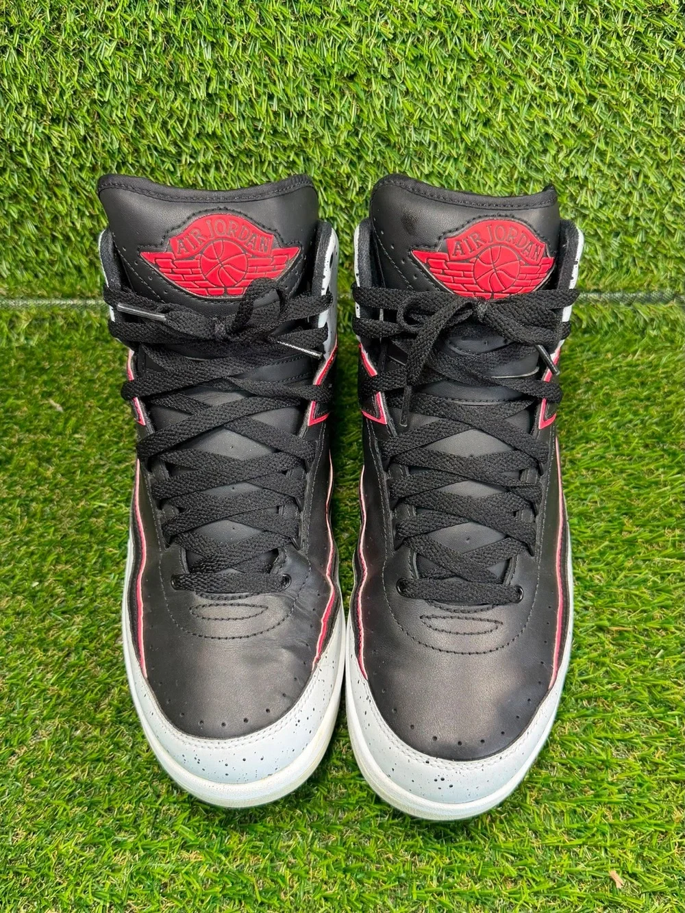 Nike Air Jordan 2 Retro Infrared 23 Black Cement 385475-023 Size 10 Men's OG